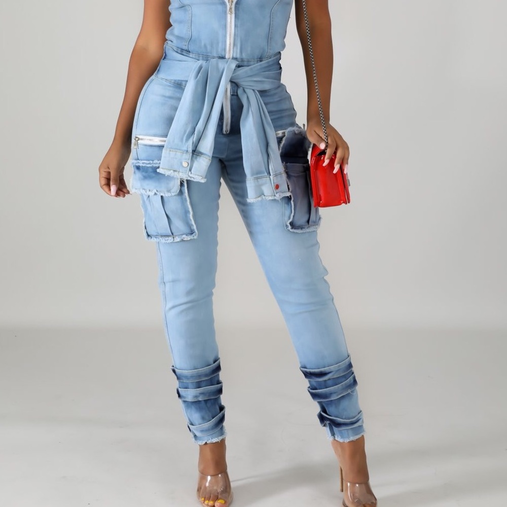 My Boo Tie Me Down High waisted jeans